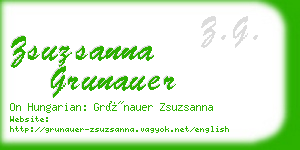 zsuzsanna grunauer business card